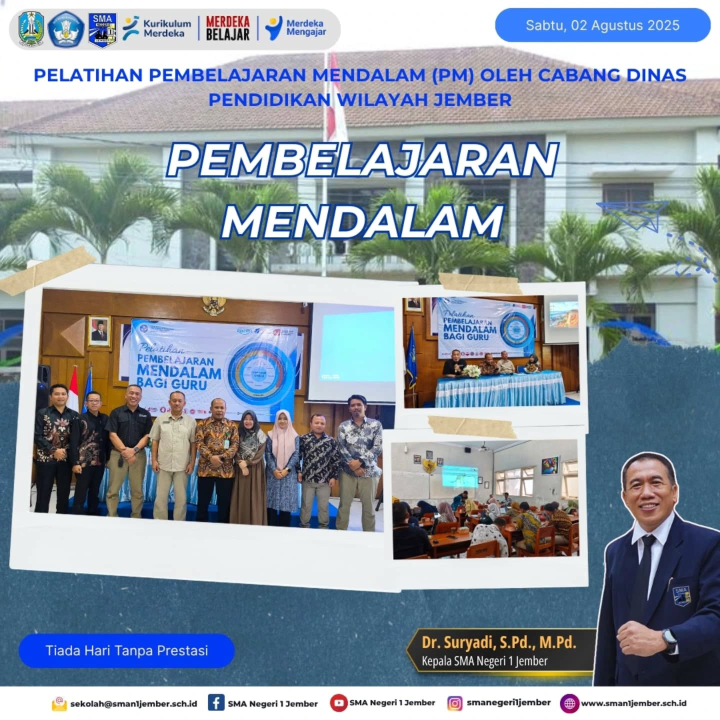 Peningkatan Kompetensi Guru Melalui Pelatihan Pembelajaran Mendalam (PM) oleh Cabang Dinas Pendidika