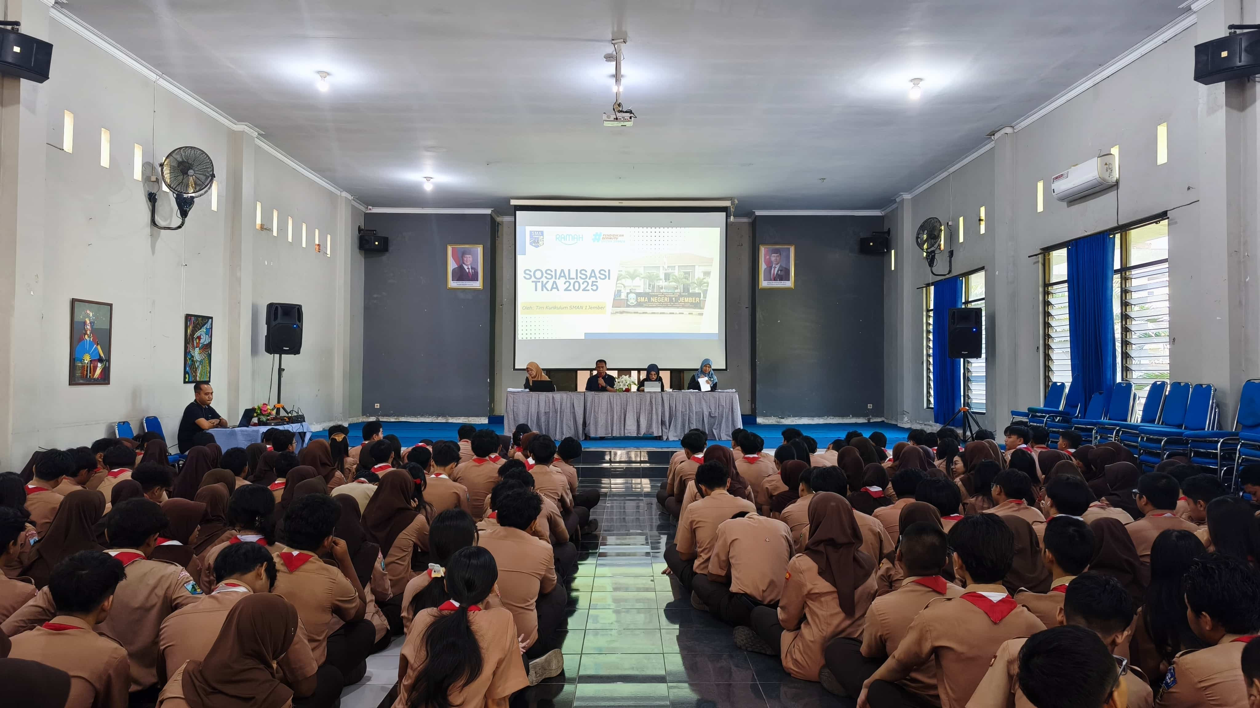 Sosialisasi Tes Kemampuan Akademik (TKA) 2025 di SMA Negeri 1 Jember