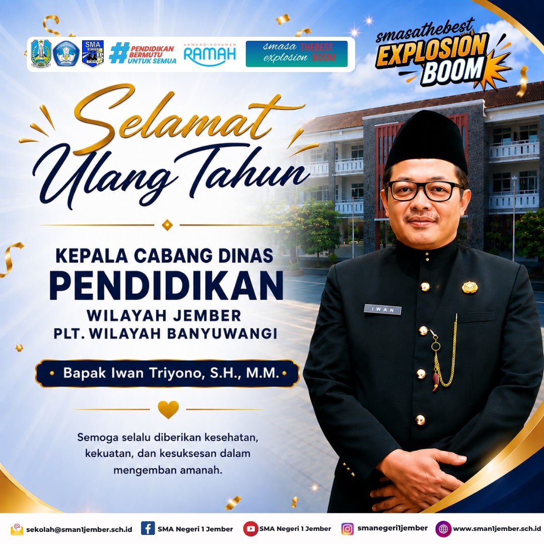 Selamat Ulang Tahun Kepala Cabang Dinas Pendidikan Wilayah Jember